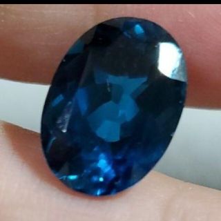 天然ロンドンブルートパーズ 6.845ct ソーティング付き(各種パーツ)