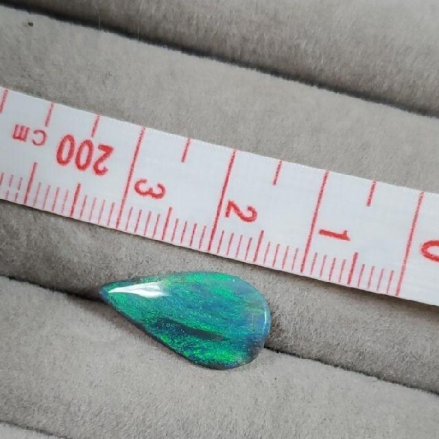 天然ブラックオパール ルース 2.680ct ソーティング付き - 各種パーツ