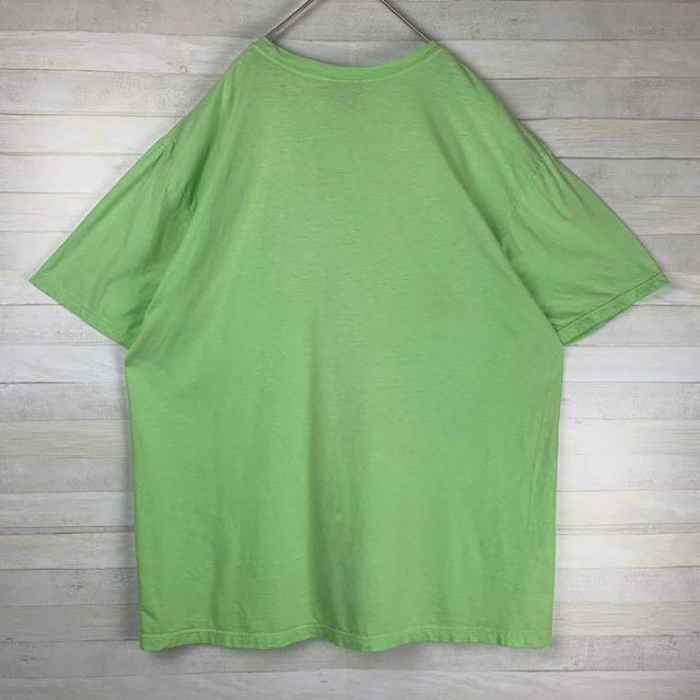 《90s》Ralph Lauren TシャツXXL☆ライムグリーン黄緑　刺繍ロゴ メンズのトップス(Tシャツ/カットソー(半袖/袖なし))の商品写真