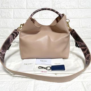 美品 elleme RAISIN パイソン ショルダー ハンドバッグ 2wayの通販|ラクマ