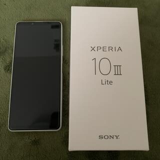 エクスペリア(Xperia)のXperia 10 Ⅲ lite ホワイト 中古(スマートフォン本体)