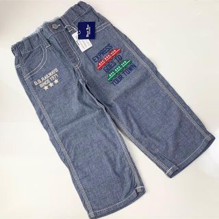 ミキハウス(mikihouse)の新品 ミキハウス ブラックベア  電車刺繍ハーフパンツ 130(パンツ/スパッツ)