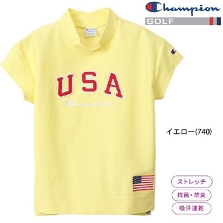 チャンピオン(Champion)の新品 M Champion USA  GOLF ビッグシャツ プロ使用モデル 黄(ウエア)