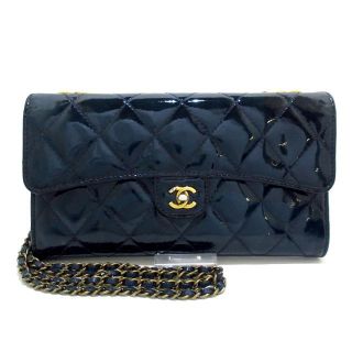 シャネル(CHANEL)のシャネル 財布 マトラッセ A80575 ネイビー(財布)