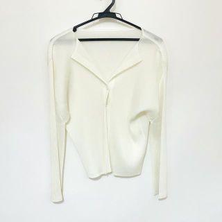 プリーツプリーズイッセイミヤケ(PLEATS PLEASE ISSEY MIYAKE)のプリーツプリーズ カーディガン サイズ3 L(カーディガン)