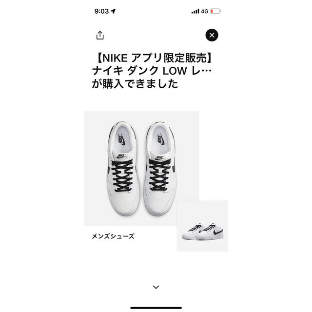 Nike Dunk Low "Reverse Panda" パンダ27.5cm