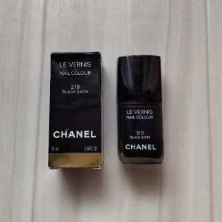 シャネル(CHANEL)のCHANEL　ヴェルニ　219 BLACK SATIN(マニキュア)