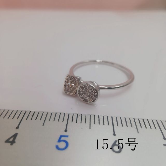 tt15062閉店セール15.5号リング細身優雅リングジルコニアリング レディースのアクセサリー(リング(指輪))の商品写真