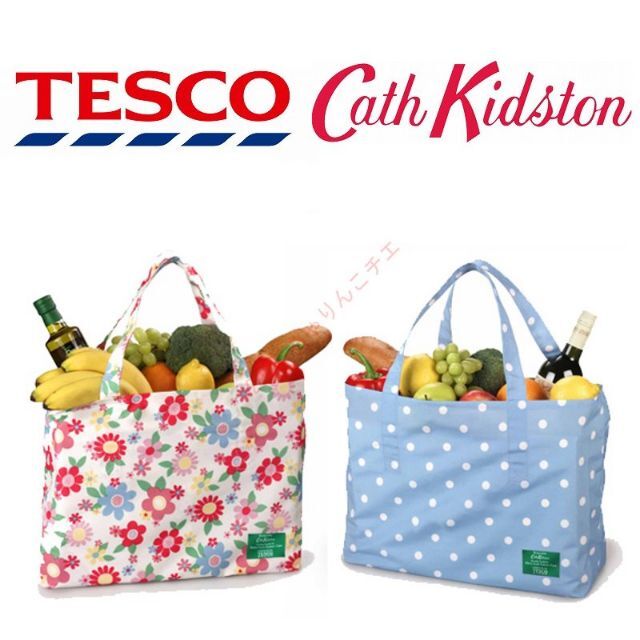 Cath Kidston(キャスキッドソン)の新品 テスコ-キャスキッドソン エコバッグ おまかせ 2枚セット レディースのバッグ(エコバッグ)の商品写真