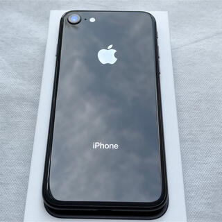 アップル(Apple)のiPhone8 64G simロック解除済　スペースグレイ(スマートフォン本体)