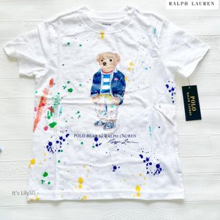 ラルフローレン(Ralph Lauren)の残りわずか　新作　ペイント　ポロベア　120cm  ラルフローレン　半袖(Tシャツ/カットソー)