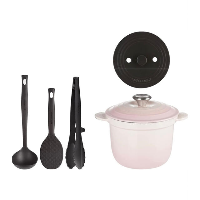 ル・クルーゼ(Le Creuset)ココット・エブリィ 18 シェルピンクセット ル・クルーゼ(Le Creuset)ココット・エブリィ 18 シェルピンクセット
