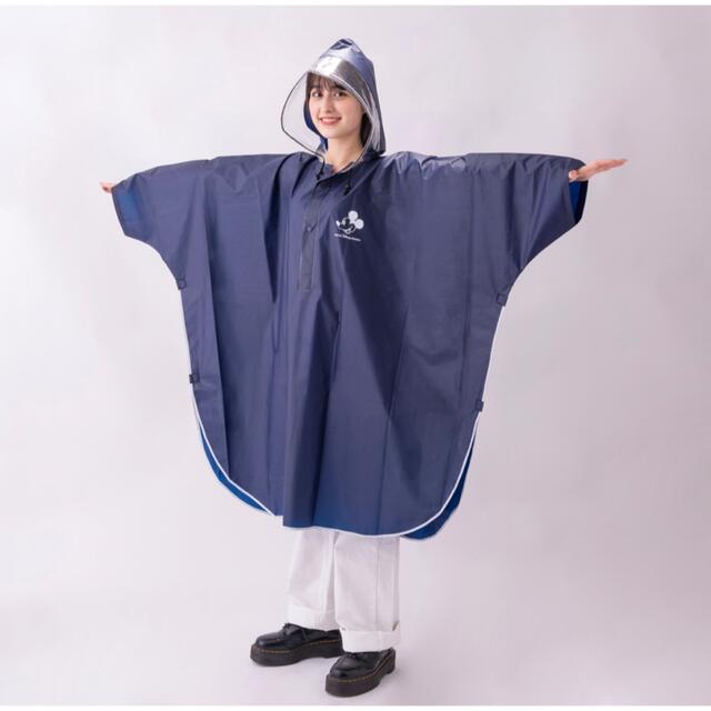 ディズニー 公式 レインコート ポンチョ 雨 雨具 カッパ Mサイズ - 小物