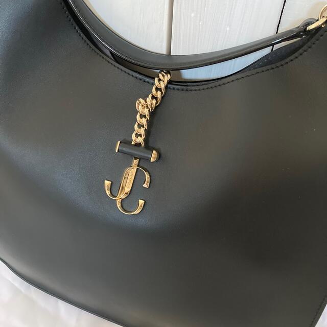 JIMMY CHOO(ジミーチュウ)の未使用　JIMMY CHOO ジミーチュウ　レザー　ショルダーバッグ　黒 レディースのバッグ(ショルダーバッグ)の商品写真