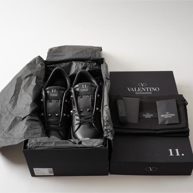 VALENTINO ロックスタッズ スニーカー ブラック 39