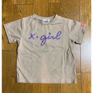 エックスガールステージス(X-girl Stages)のx-girl 子供服　110  Tシャツ　ベージュ(Tシャツ/カットソー)