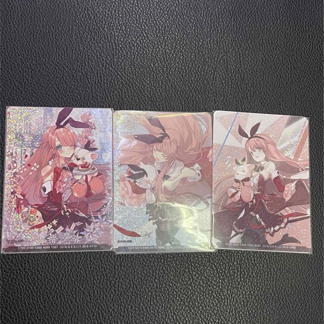 オンゲキ　紅　カード　arcaea 3枚セット エンタメ/ホビーのアニメグッズ(カード)の商品写真