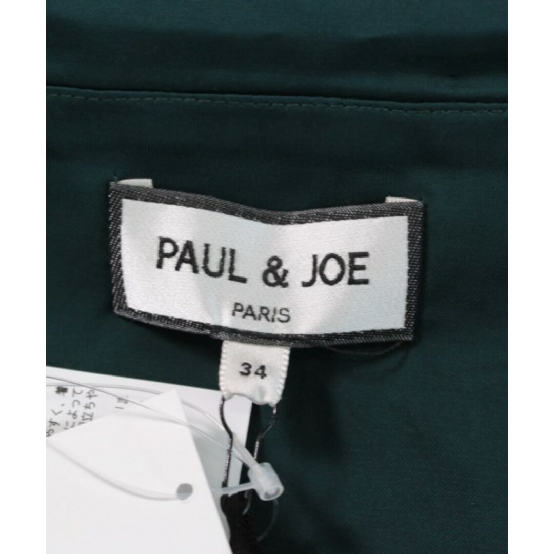 PAUL & JOE(ポールアンドジョー)のPAUL&JOE ポールアンドジョー ワンピース 34(XS位) 緑 【古着】【中古】 レディースのワンピース(ひざ丈ワンピース)の商品写真