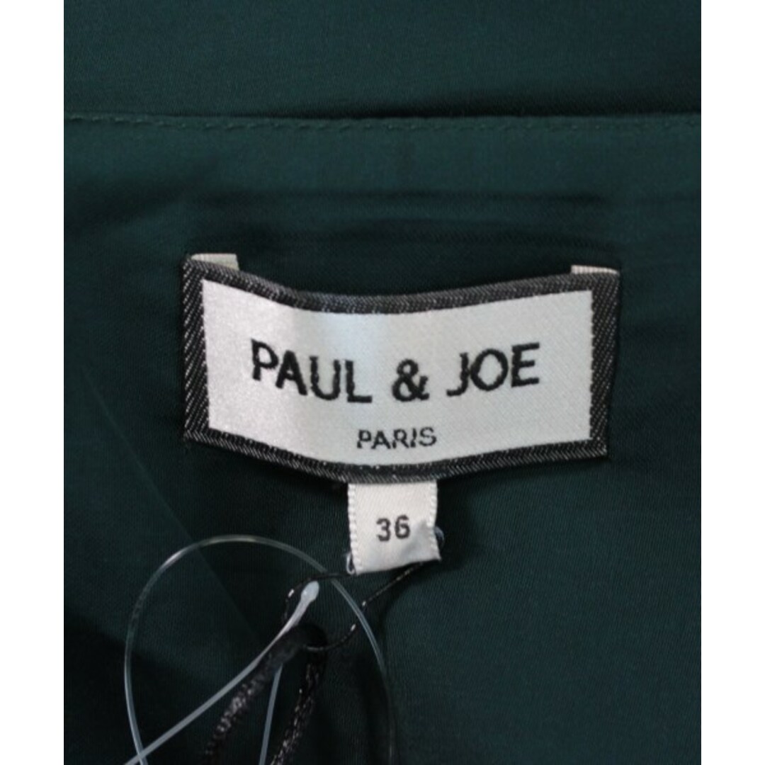 PAUL & JOE(ポールアンドジョー)のPAUL&JOE ポールアンドジョー ワンピース 36(S位) 緑 【古着】【中古】 レディースのワンピース(ひざ丈ワンピース)の商品写真