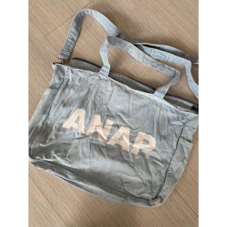 アナップ(ANAP)のANAP デニムロゴ マザーズバッグ(トートバッグ)