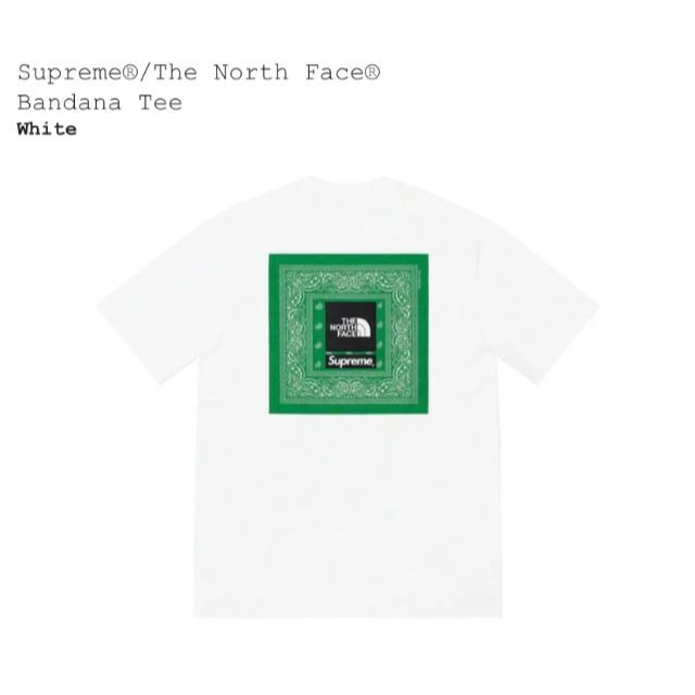 Supreme(シュプリーム)のSupreme / The North Face Bandana Tee XL メンズのトップス(Tシャツ/カットソー(半袖/袖なし))の商品写真