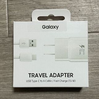 ギャラクシー(Galaxy)のGalaxy 急速充電対応ACアダプタ【純正品】USB Type Cケーブル付き(バッテリー/充電器)