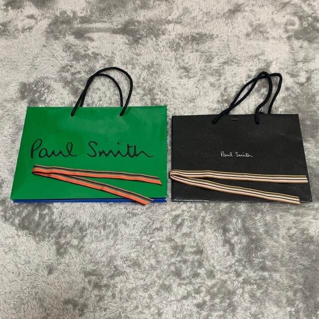 Paul Smith(ポールスミス)の【値下げ】ポールスミス　ショッパー　りぼん付き　２つ レディースのバッグ(ショップ袋)の商品写真