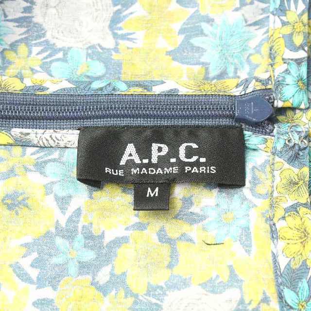 A.P.C(アーペーセー)のアーペーセー ワンピース チュニック ひざ丈 フレンチスリーブ 半袖 花柄 M レディースのトップス(チュニック)の商品写真