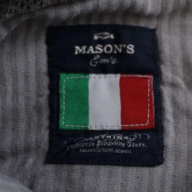 MASON'S(メイソンズ)のメイソンズ テーパードパンツ ジップフライ 総柄 コットン 46 M グレー メンズのパンツ(スラックス)の商品写真