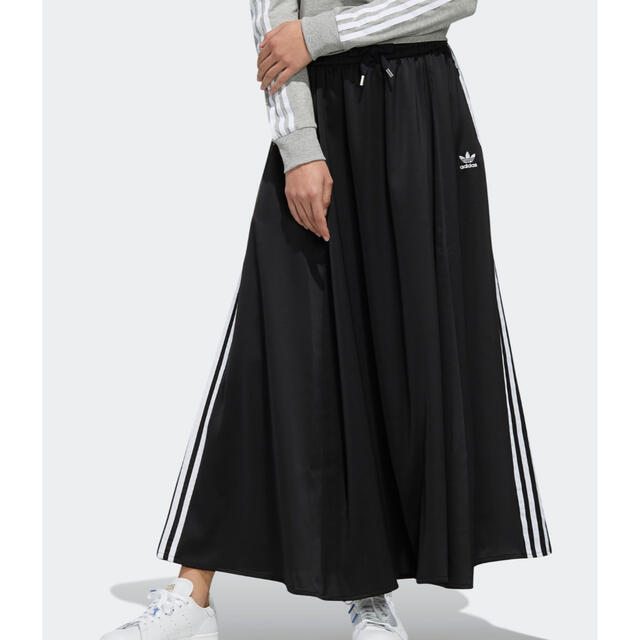 adidas(アディダス)のロング サテン スカート [LONG SATIN SKIRT] アディダス レディースのスカート(ロングスカート)の商品写真