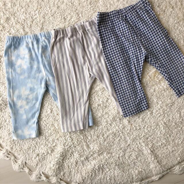 UNIQLO(ユニクロ)のぽん様専用★七分丈レギンス　90cm 3枚セット　UNIQLO キッズ/ベビー/マタニティのキッズ服男の子用(90cm~)(パンツ/スパッツ)の商品写真