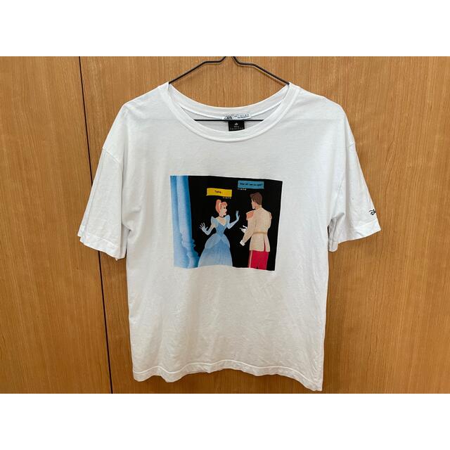 ZARA(ザラ)のZARA Disney プリンセス　前後プリント　tシャツ　流行 メンズのトップス(Tシャツ/カットソー(半袖/袖なし))の商品写真