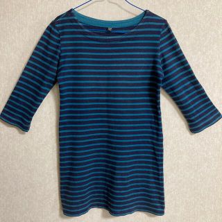 ユニクロ(UNIQLO)のUNIQLO ボートネックチュニック(カットソー(長袖/七分))