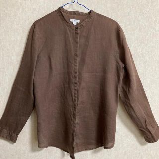 ギャップ(GAP)のGAP リネン100%　スタンドカラーシャツ(シャツ/ブラウス(長袖/七分))