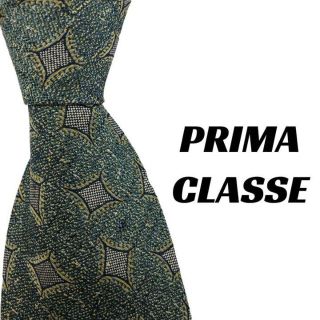 プリマクラッセ(PRIMA CLASSE)の【3235】美品！プリマクラッセ　ネクタイ　グリーン系(ネクタイ)