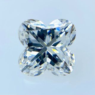 四葉のクローバーの形・お花！ Fカラー VVS2/0.324ct/RT2348