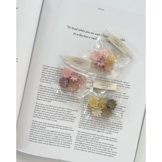 キャラメルベビー&チャイルド(Caramel baby&child )のフラワー　ミニ　ヘアクリップ　flowerヘアクリップ　パステルカラー(その他)