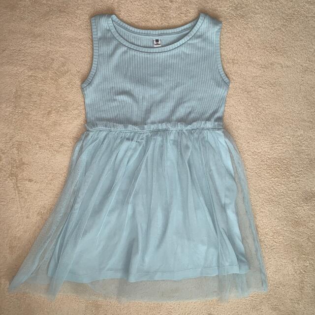 UNIQLO(ユニクロ)のチュールワンピース キッズ/ベビー/マタニティのキッズ服女の子用(90cm~)(ワンピース)の商品写真