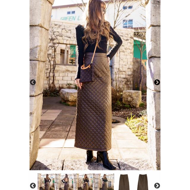 eimy istoire(エイミーイストワール)のレザースカート(グラムリップス) レディースのスカート(ロングスカート)の商品写真