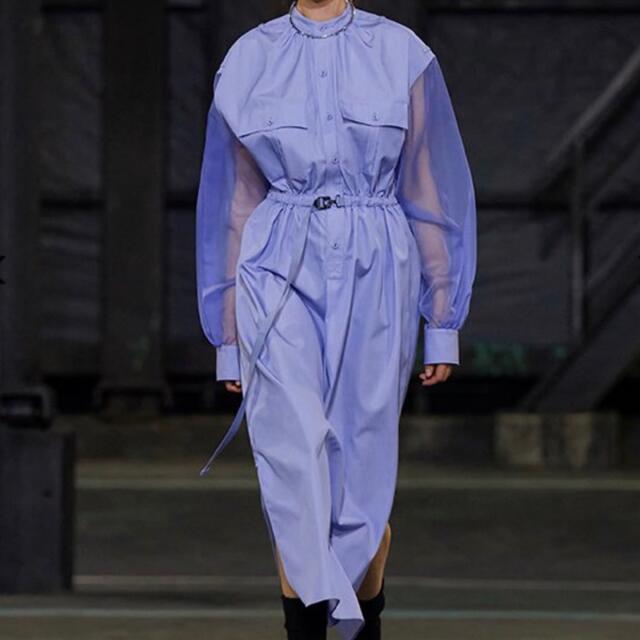 日本製/今治産 新品未使用 HYKE ハイク GROSGRAIN シアーワンピース