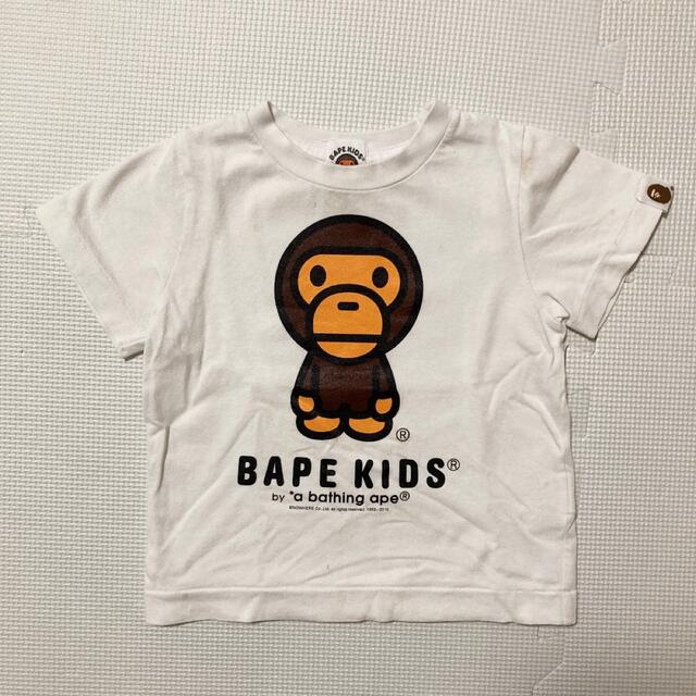 A BATHING APE(アベイシングエイプ)のTシャツ 90 BAPE KIDS キッズ/ベビー/マタニティのキッズ服男の子用(90cm~)(Tシャツ/カットソー)の商品写真