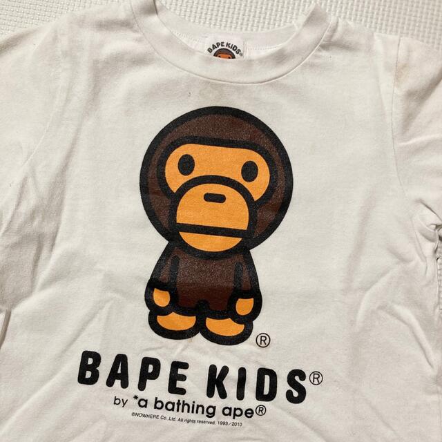 A BATHING APE(アベイシングエイプ)のTシャツ 90 BAPE KIDS キッズ/ベビー/マタニティのキッズ服男の子用(90cm~)(Tシャツ/カットソー)の商品写真