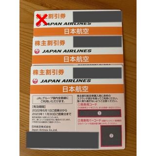 ジャル(ニホンコウクウ)(JAL(日本航空))のJAL 株主優待券 2枚(その他)