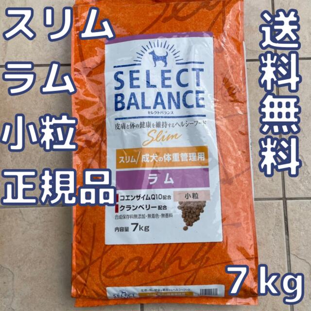 【新品】セレクトバランス　スリム　ラム　小粒　7kg