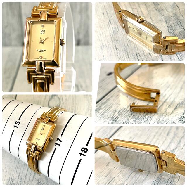 GIVENCHY - 【美品】GIVENCHY ジバンシー 腕時計 バングル 2P ゴールド