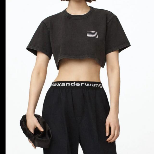 alexander wang クロップド ジャージtシャツ-