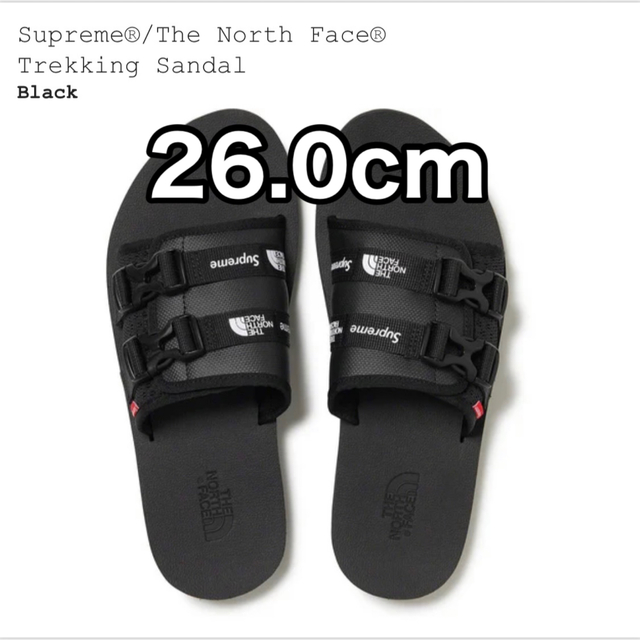 Supreme(シュプリーム)のSupreme North Face Trekking Sandal  黒 26 メンズの靴/シューズ(サンダル)の商品写真