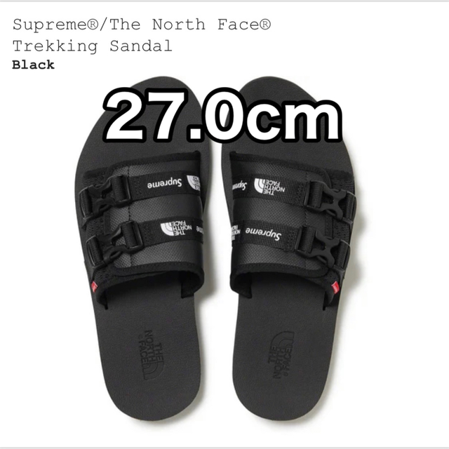 Supreme North Face Trekking Sandal  黒 27