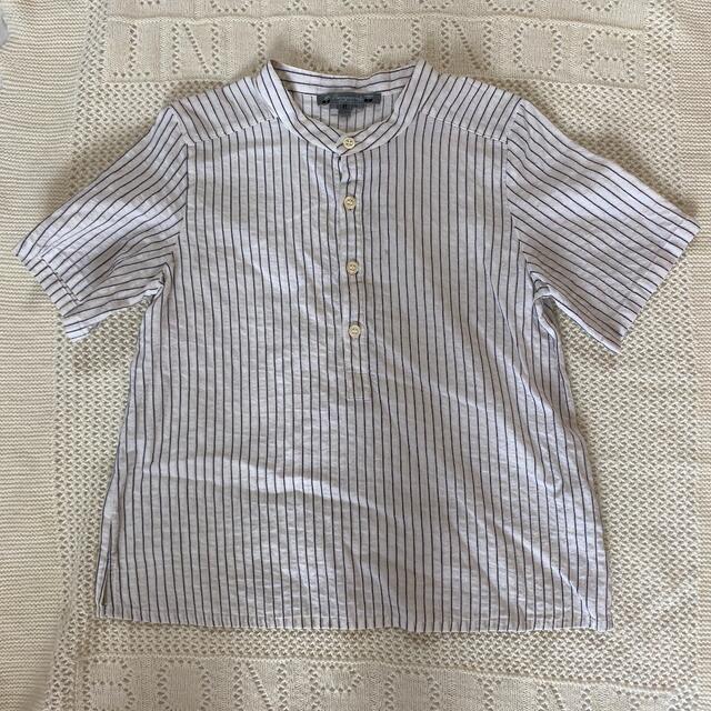 Bonpoint(ボンポワン)のボンポワン　ストライプシャツ　8a キッズ/ベビー/マタニティのキッズ服男の子用(90cm~)(Tシャツ/カットソー)の商品写真