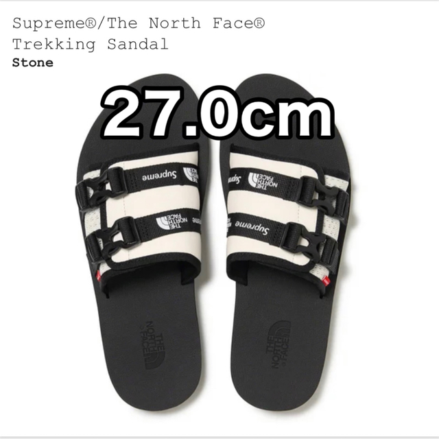 Supreme North Face Trekking Sandal  白 27